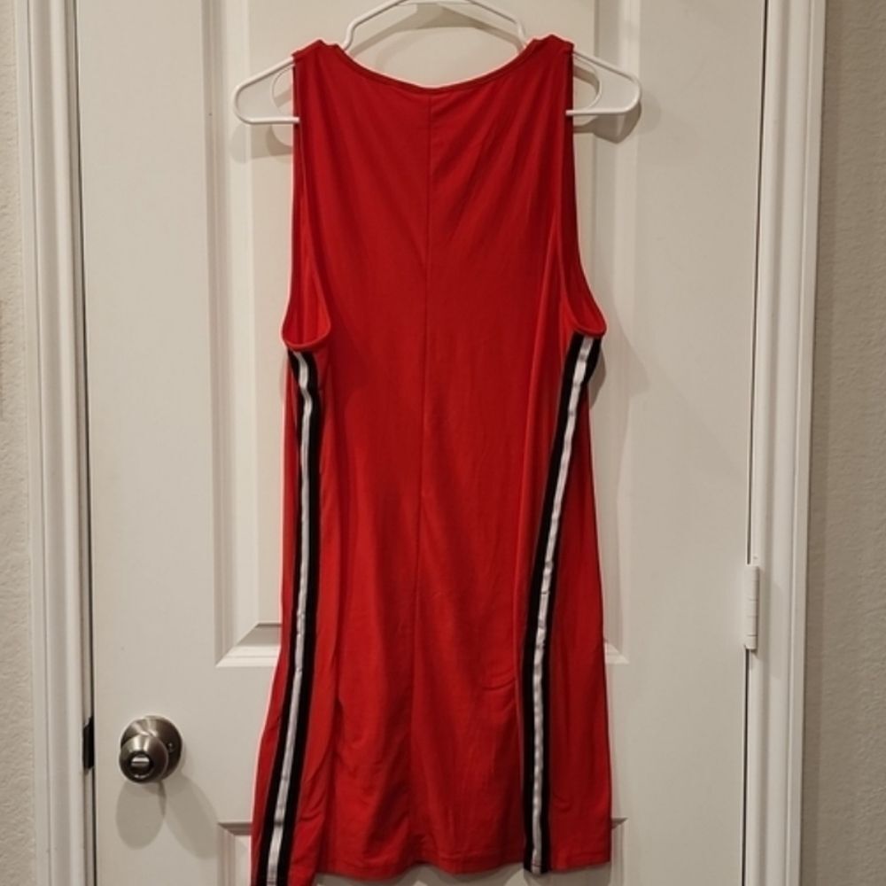 Signature Stripe‎ Red Mini Tank Dress - Picture 4 of 4